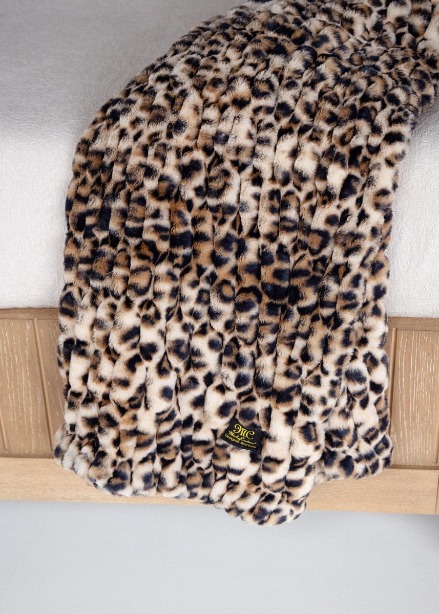 Hugs Golden Leopard Blanket